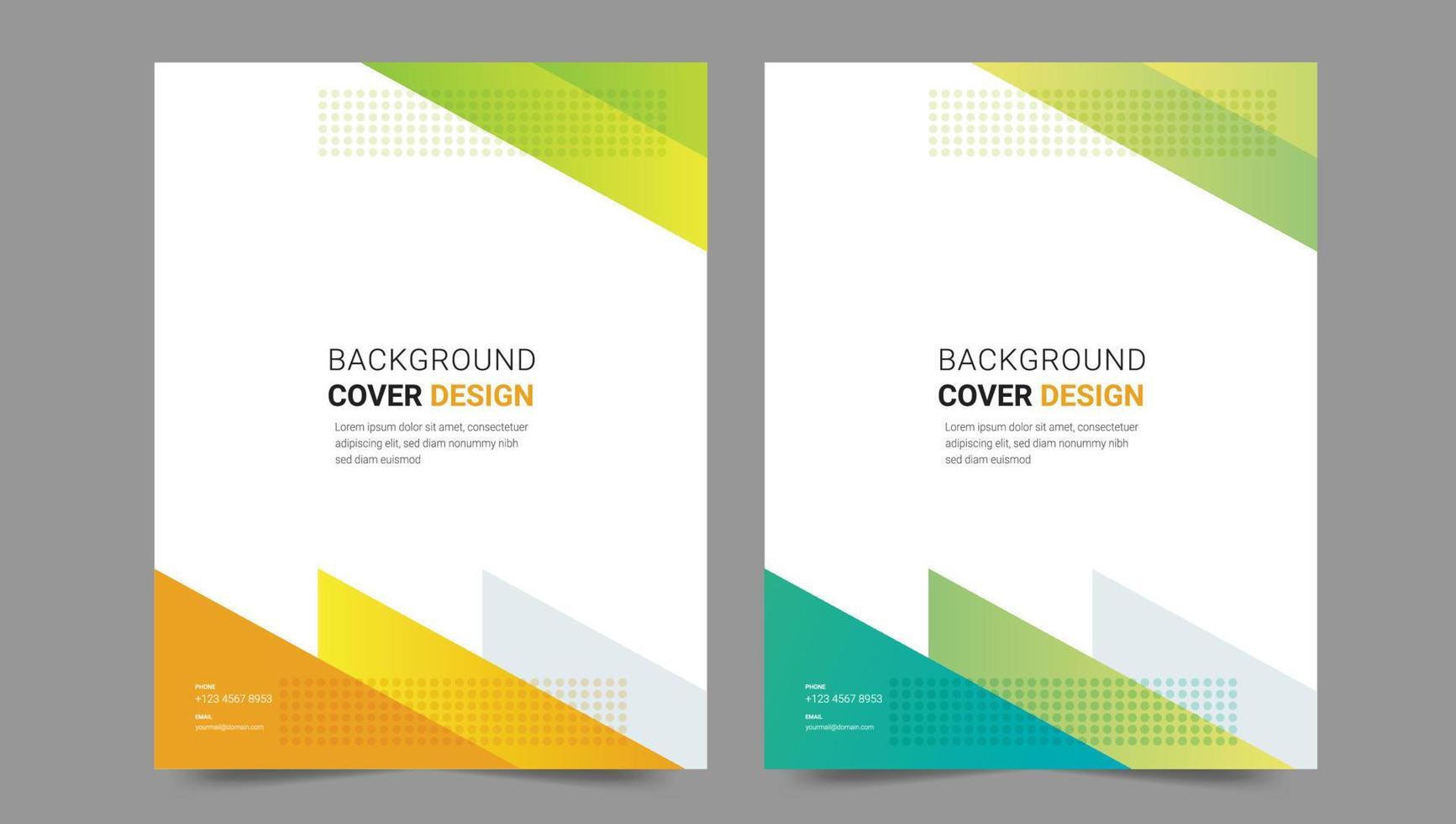 Cover template flyer design vector background