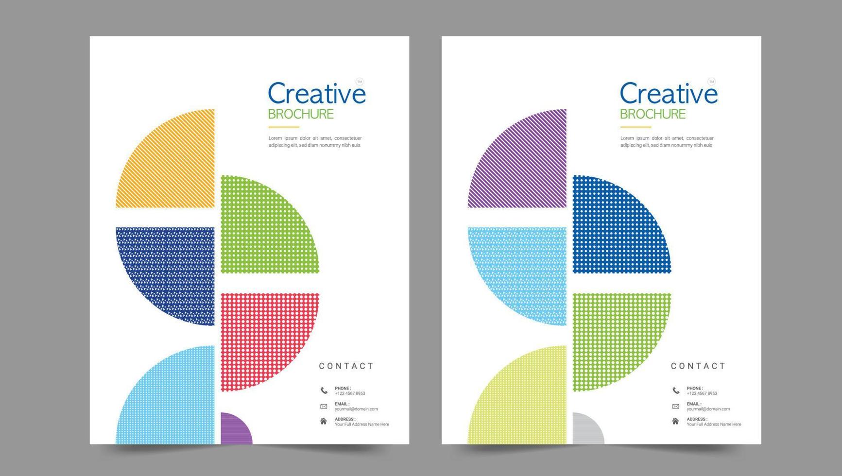 Cover template flyer design vector background