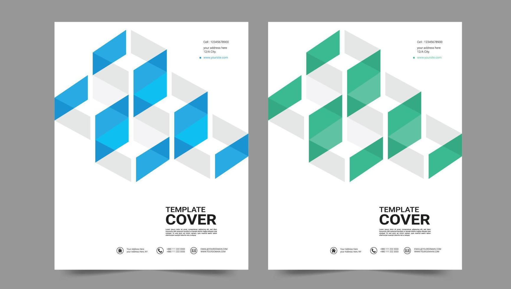 Cover template flyer design vector background