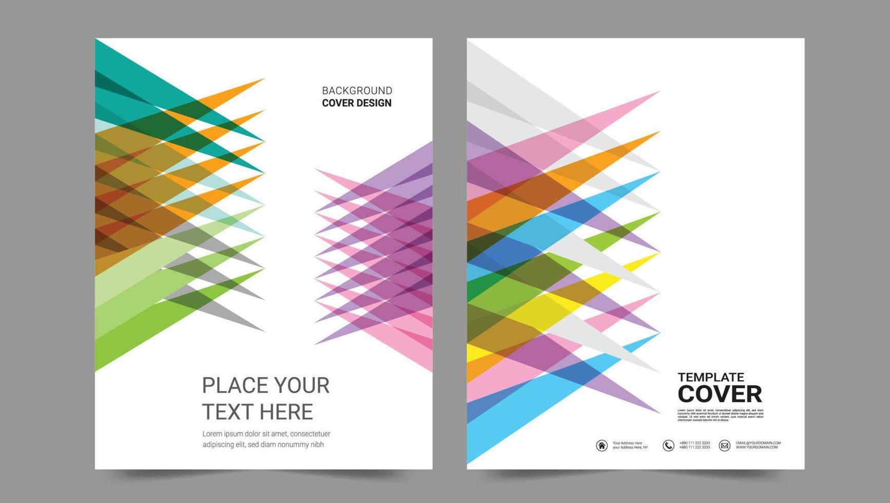 Cover template flyer design vector background