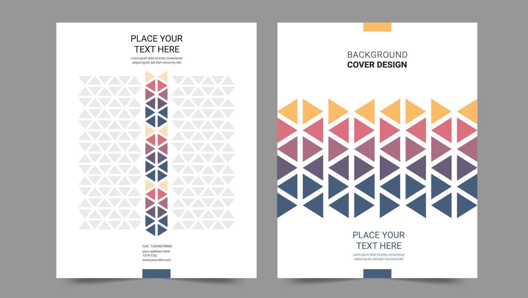 Cover template flyer design vector background