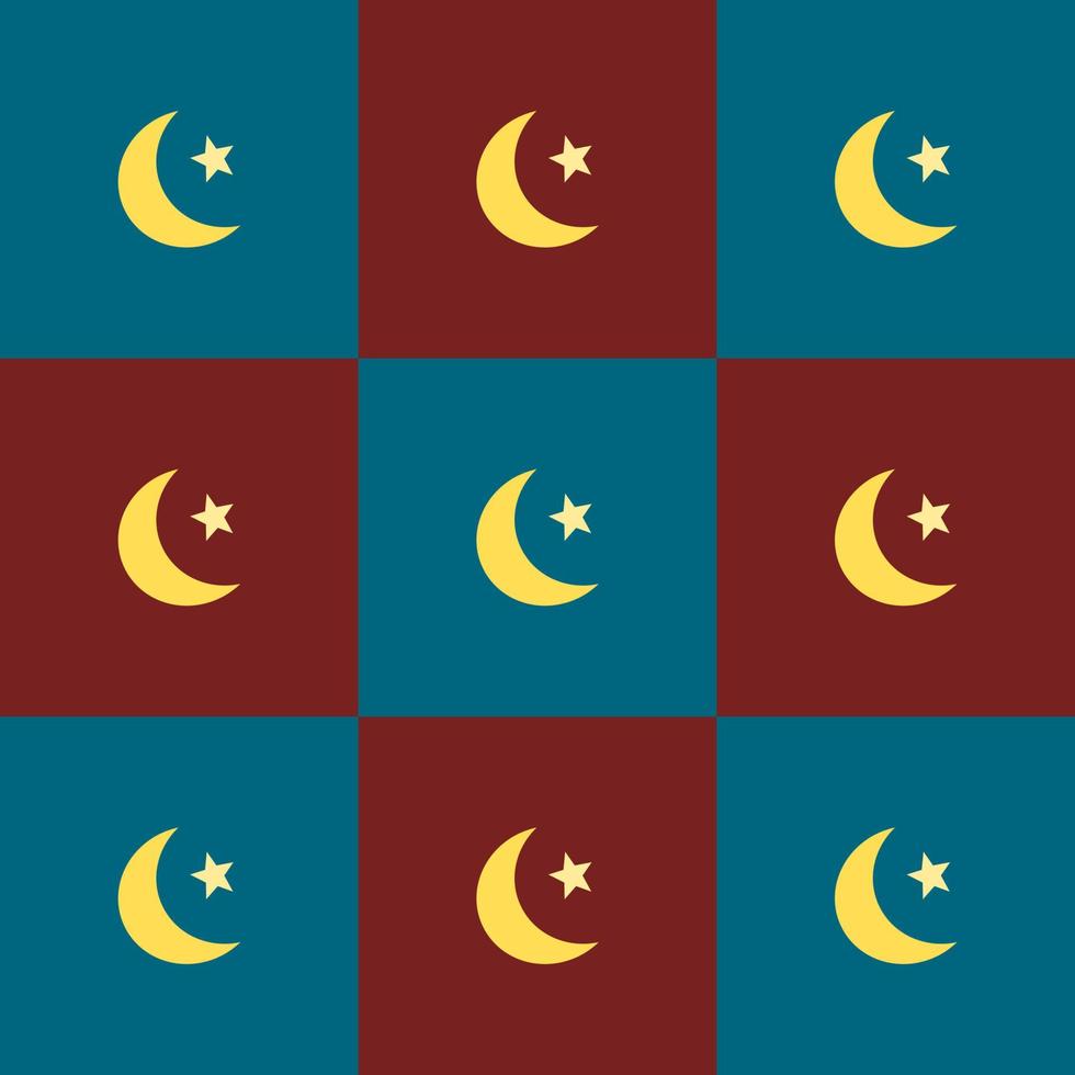 pattern with colorful background and light color of stars and moons, Ramadan vector