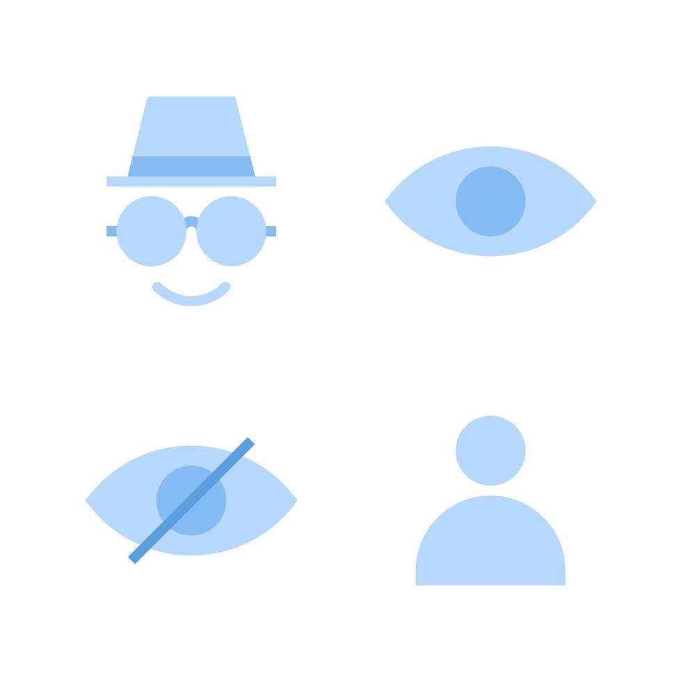 User Interface icons set. Spy, eye, hide, user. Perfect for website mobile app, app icons, presentation, illustration and any other projects vector