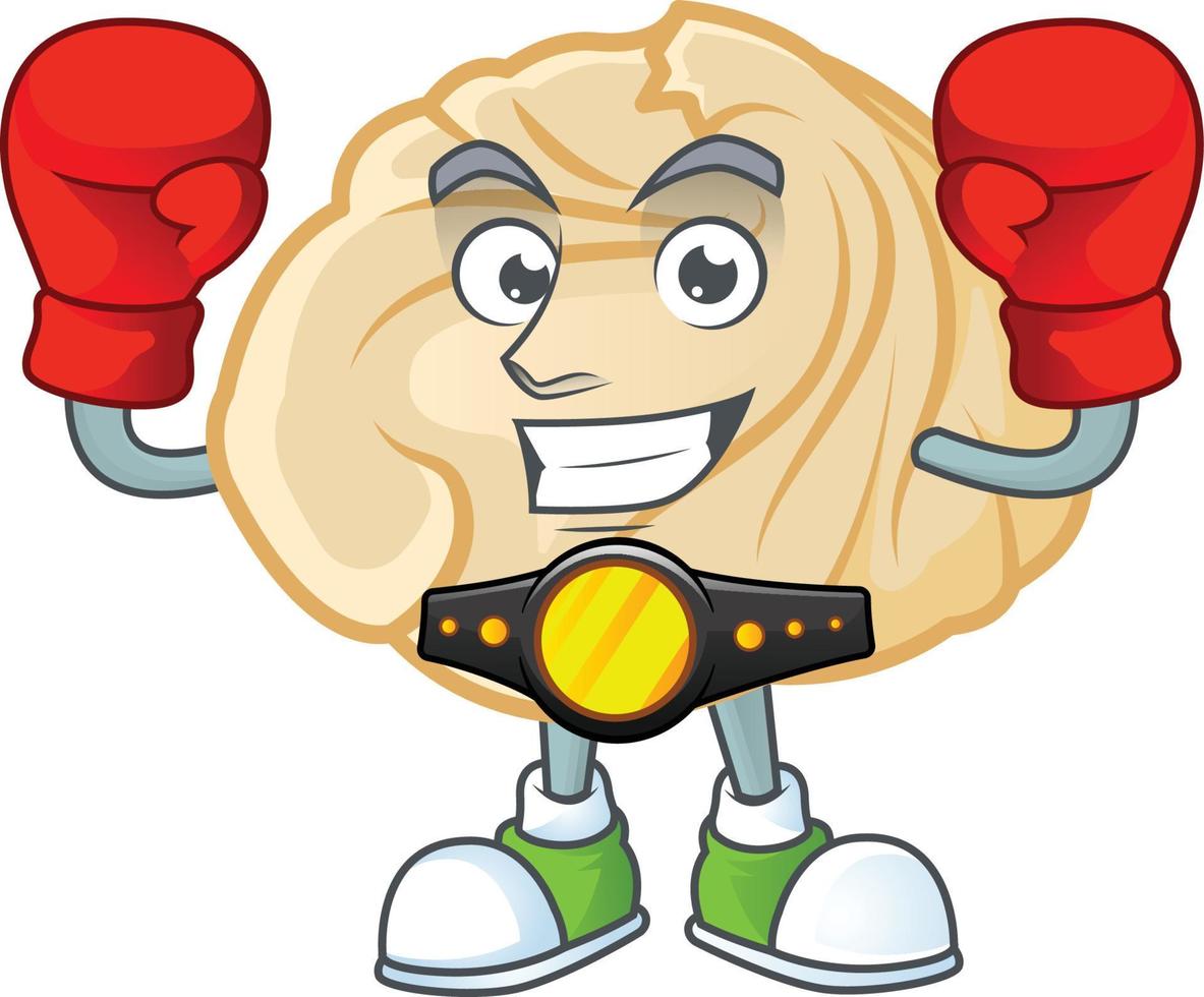 Dumpling cartoon character style vector