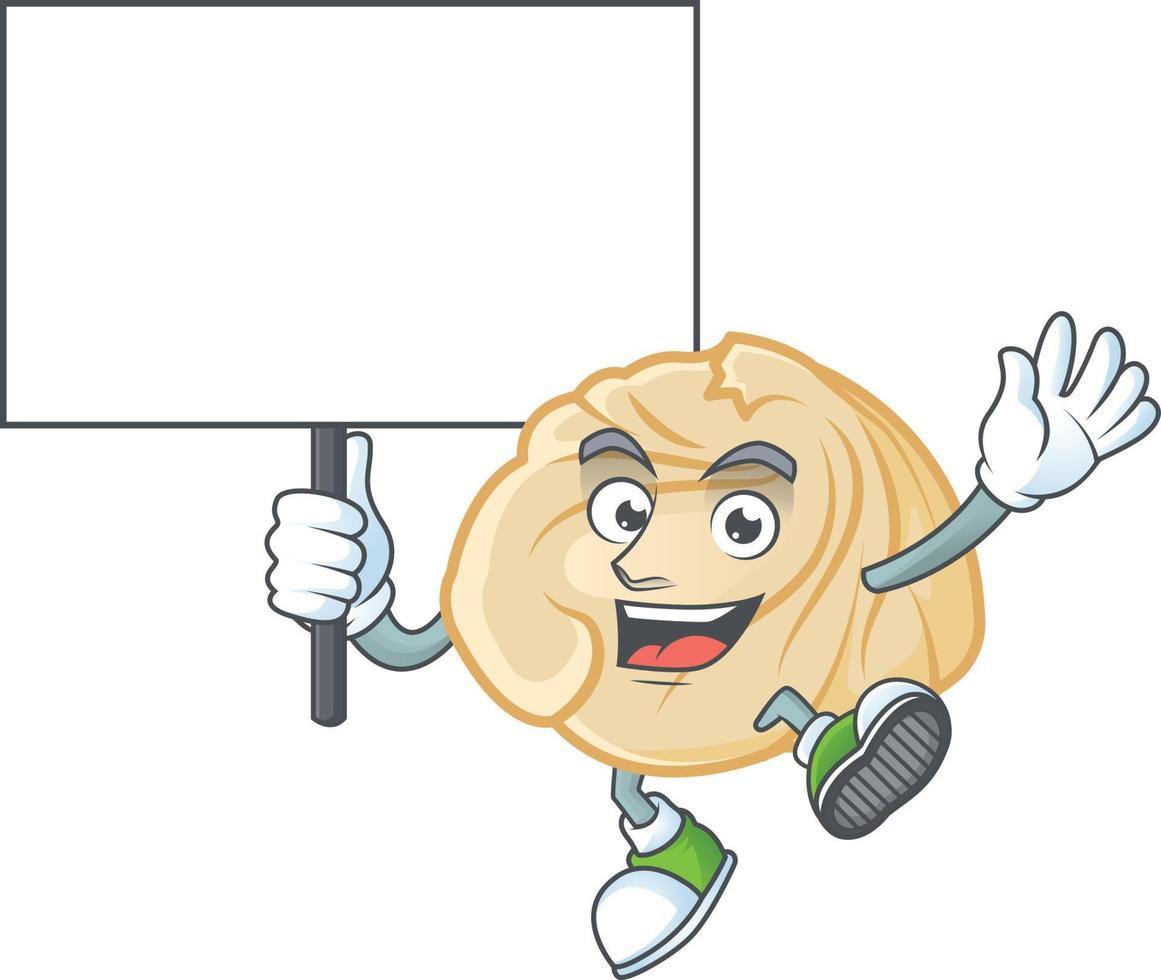 Dumpling cartoon character style vector