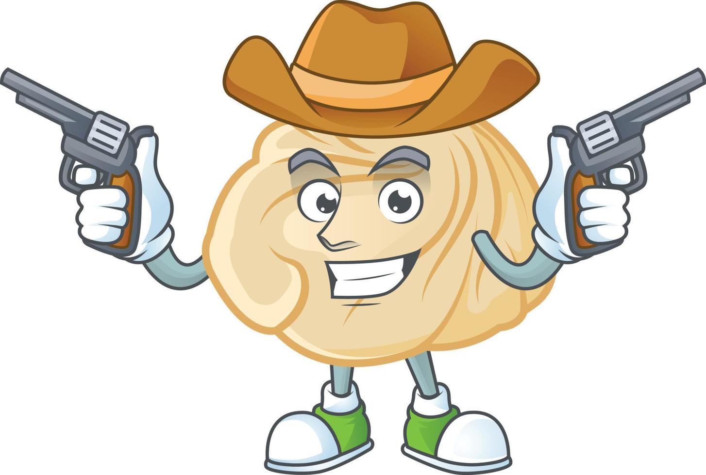 Dumpling cartoon character style vector