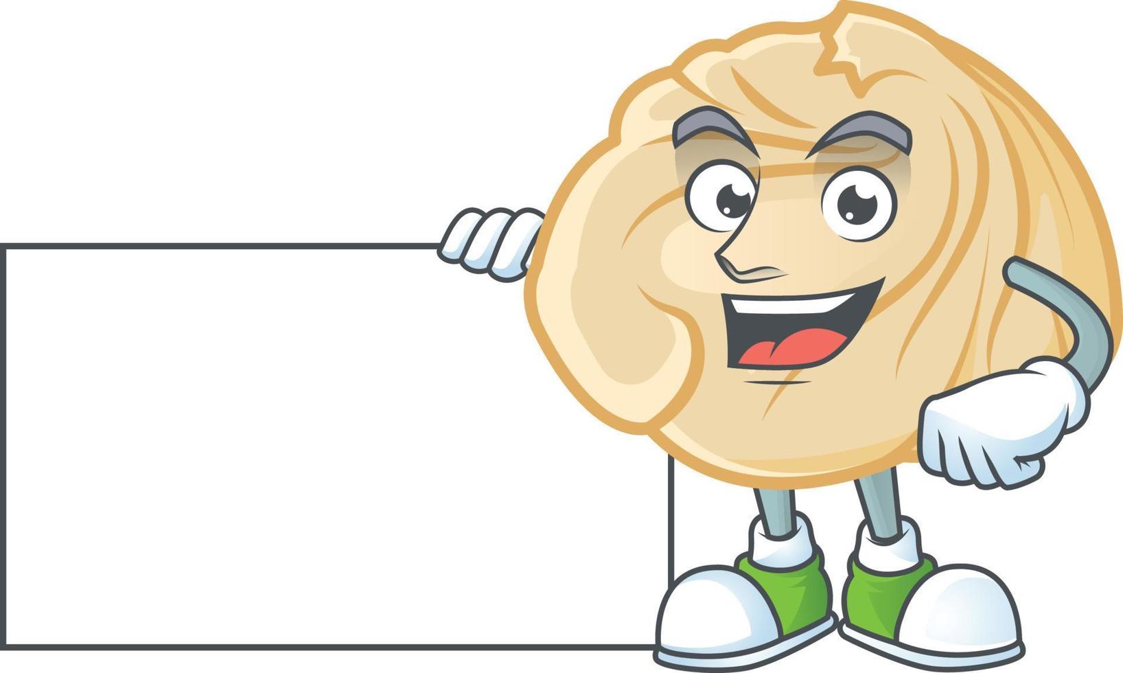 Dumpling cartoon character style vector
