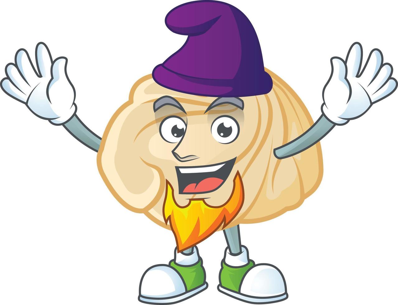Dumpling cartoon character style vector