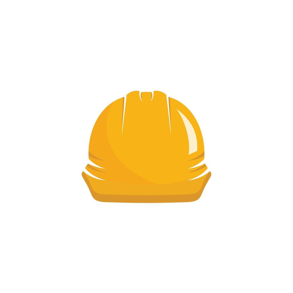 Safety helmet construction vector icon