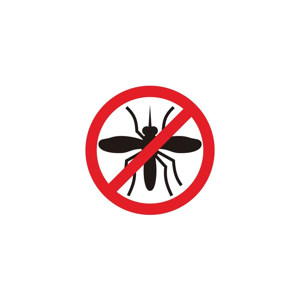 Mosquito sign symbol vector logo icon illustration