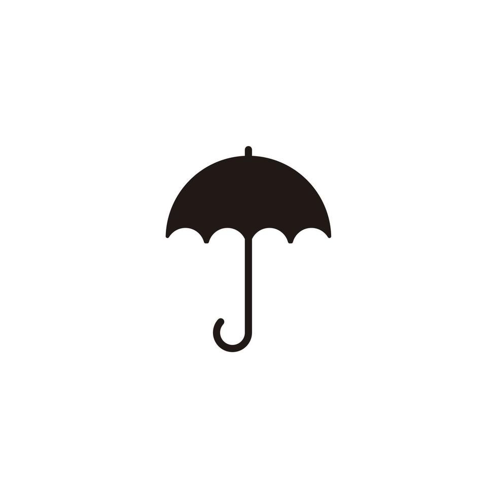 Umbrella sign icon logo design vector