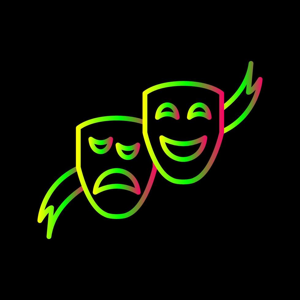 Theater Masks Vector Icon
