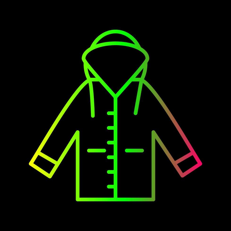 icono de vector de impermeable