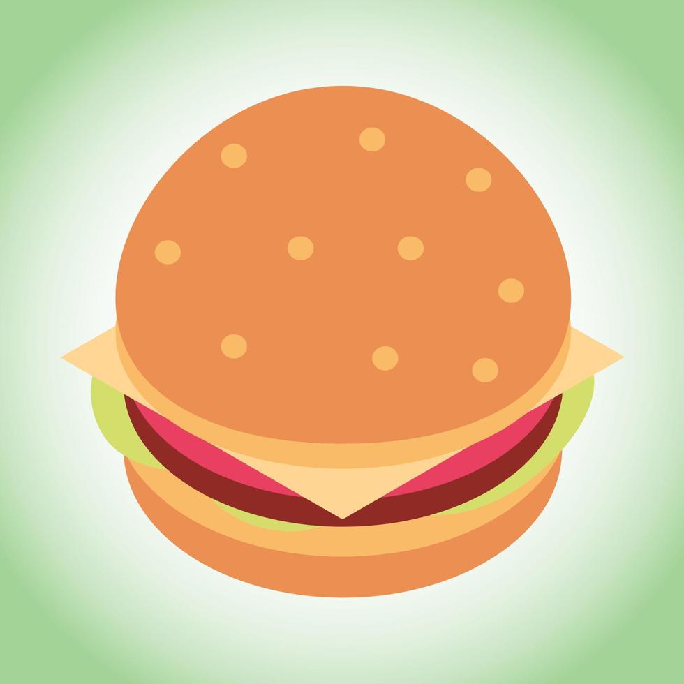 Burger illustration and vector design