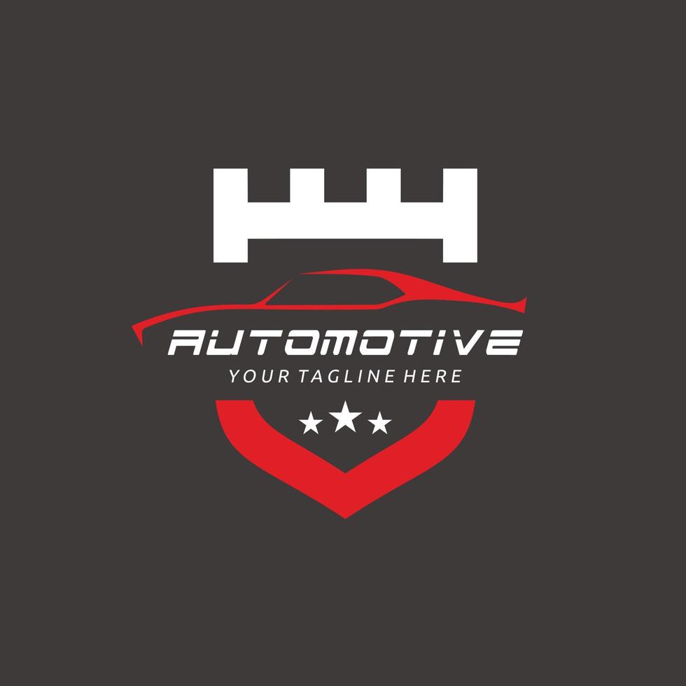 automotor coche proteger logo diseño automotor industria vector