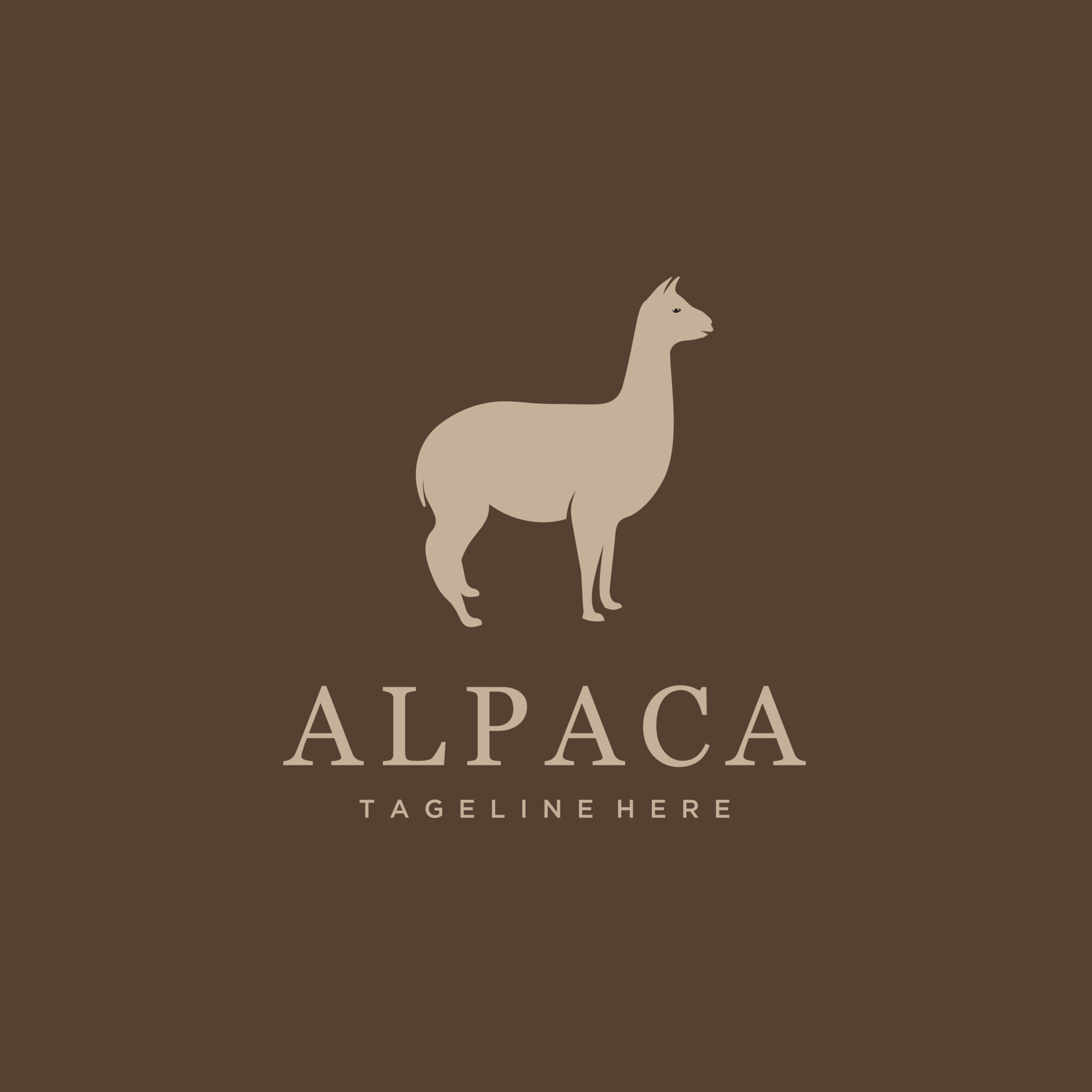 Alpaca llama animal logo design icon vector 20232667 Vector Art at Vecteezy