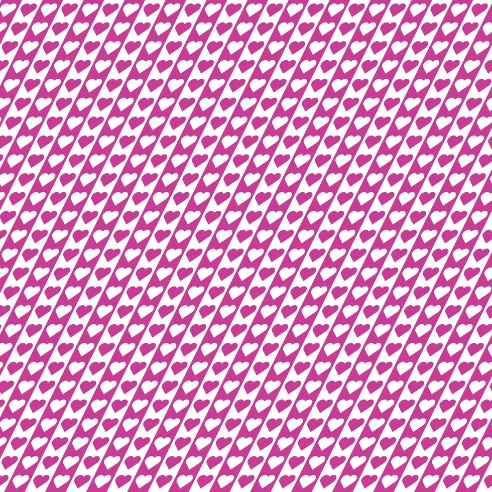 Candy Hearts Seamless Pattern Pastel rainbow conversation heart candy design, Repeating geometric heart pattern background, vector graphic design from rotated red hearts with shadow effect