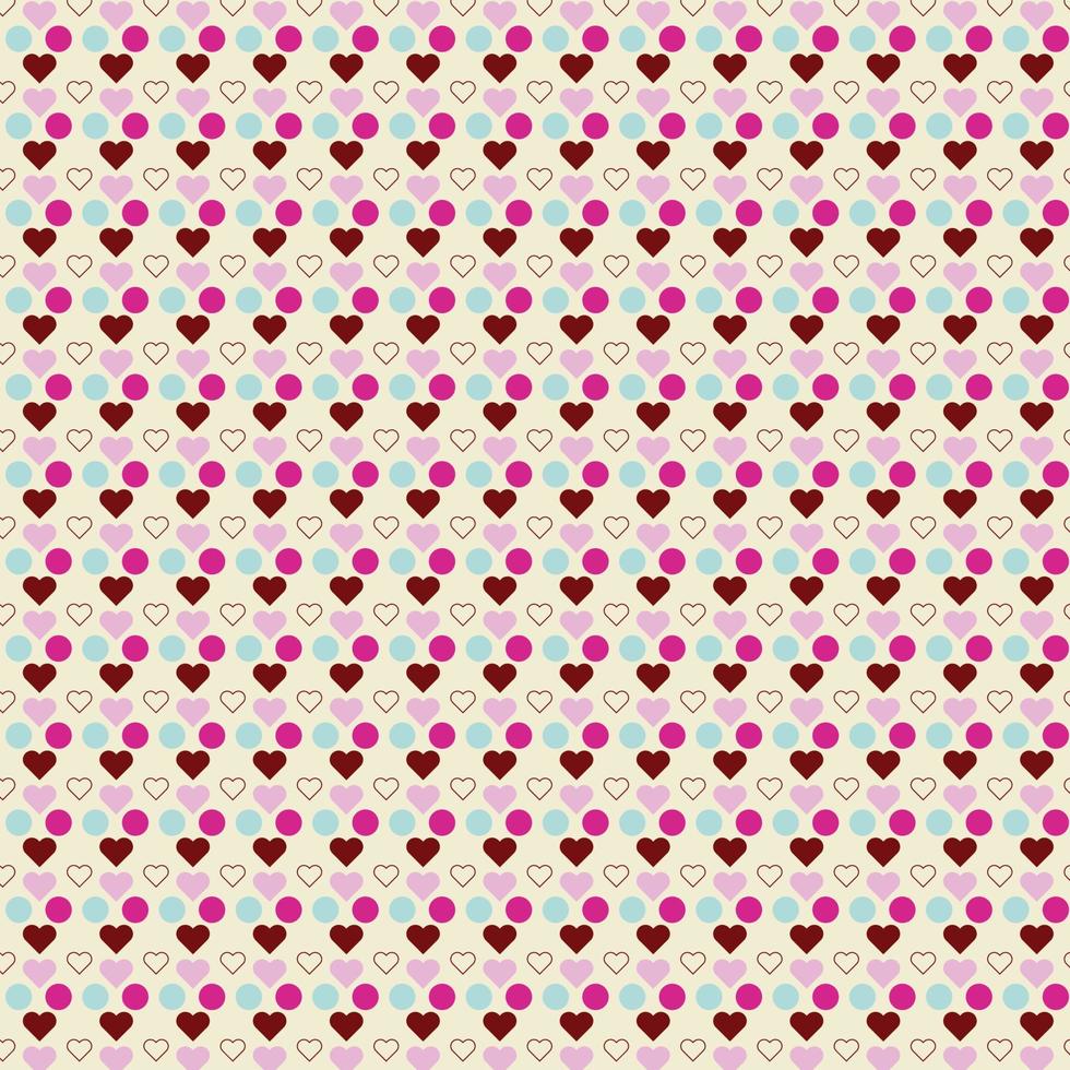 seamless pattern with cute Hearts, rainbows, hearts, a Love background, love romantic background with hearts and cupid vector