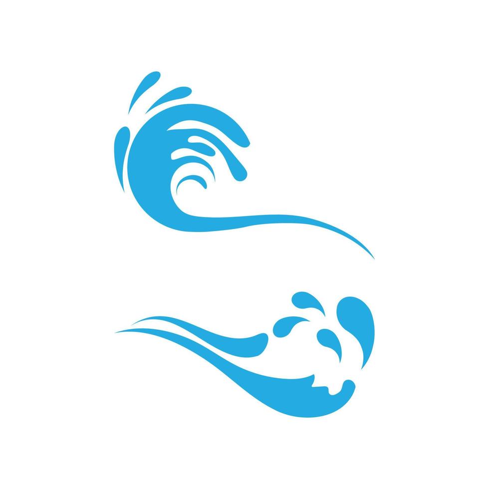 Water wave Logo vector and symbol Template