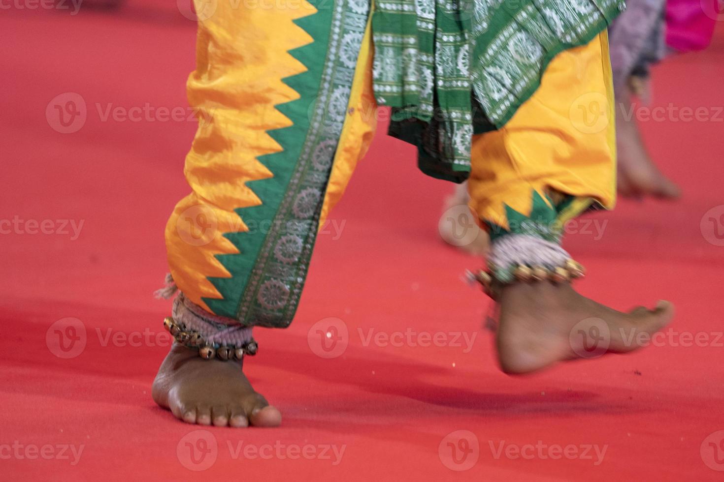 India traditional dance foot detail photo