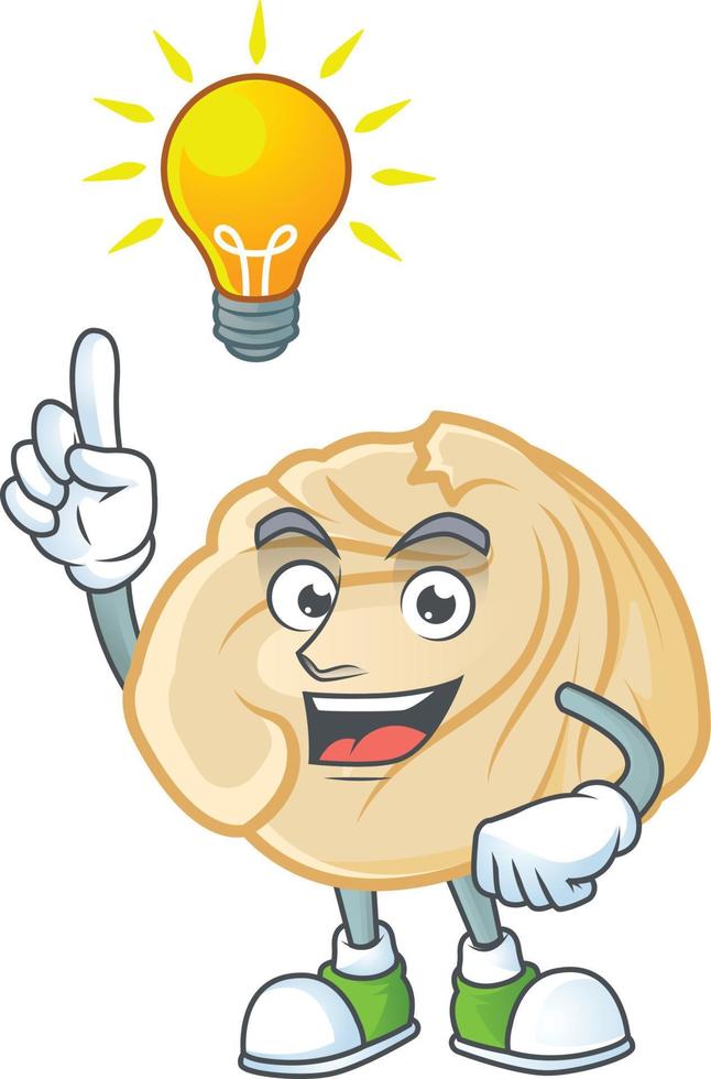 Dumpling cartoon character style vector