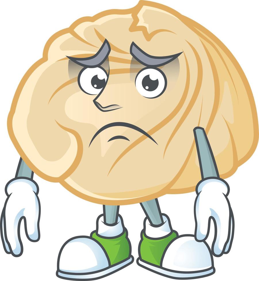 Dumpling cartoon character style vector