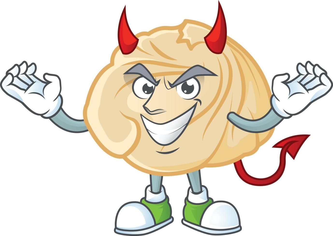 Dumpling cartoon character style vector