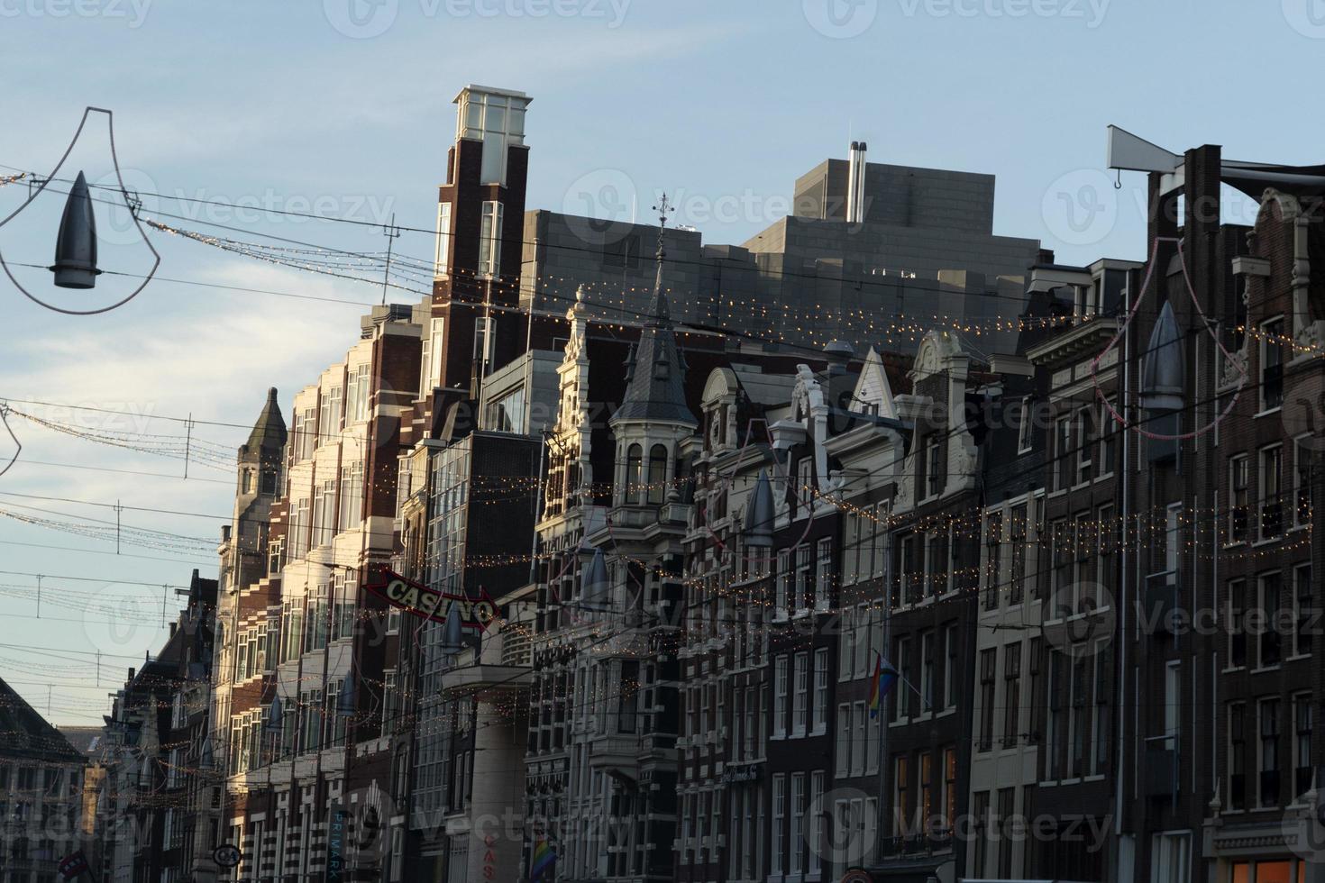 Amsterdam city center building detail photo