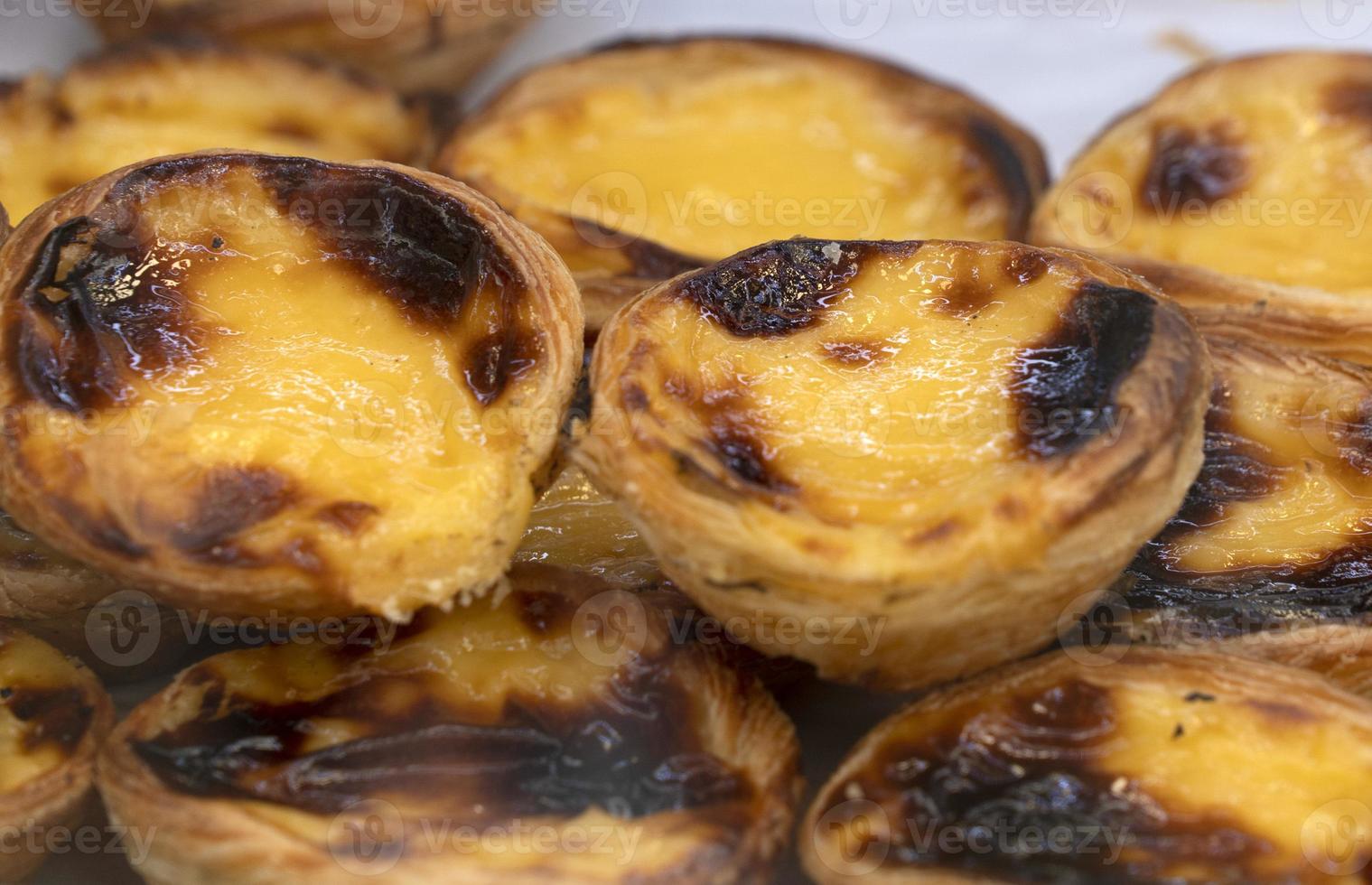 Pastel de Nata Lisbon traditional sweet dessert photo