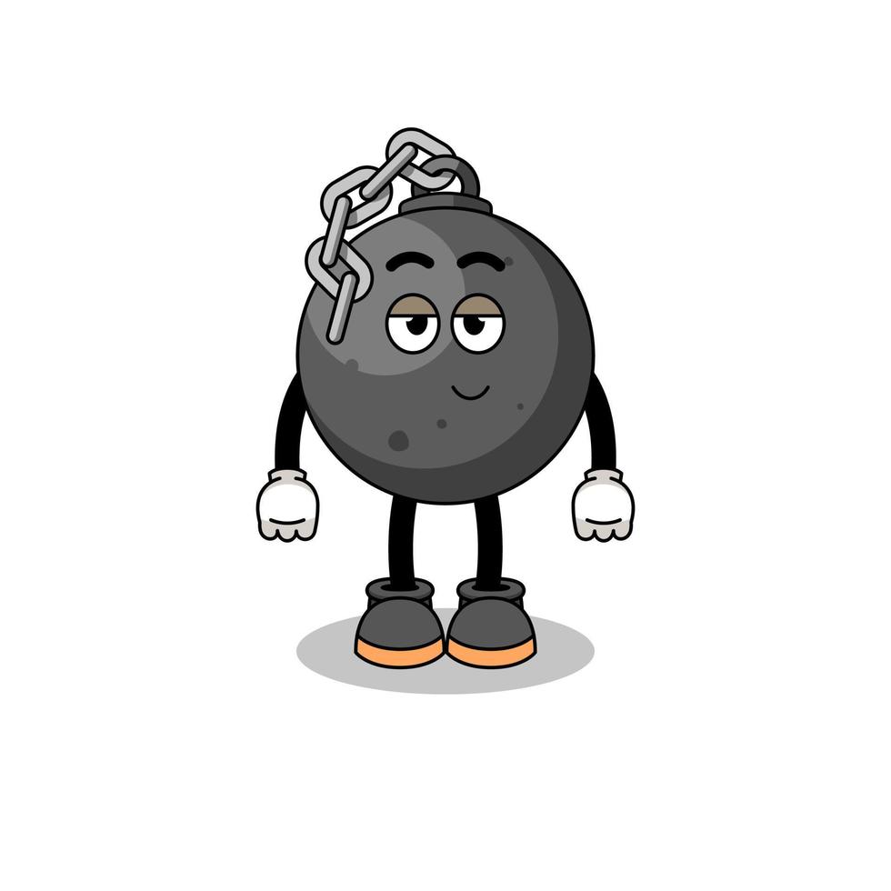 wrecking ball cartoon couple with shy pose vector