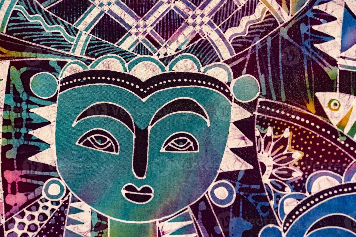 indonesian batik detail photo