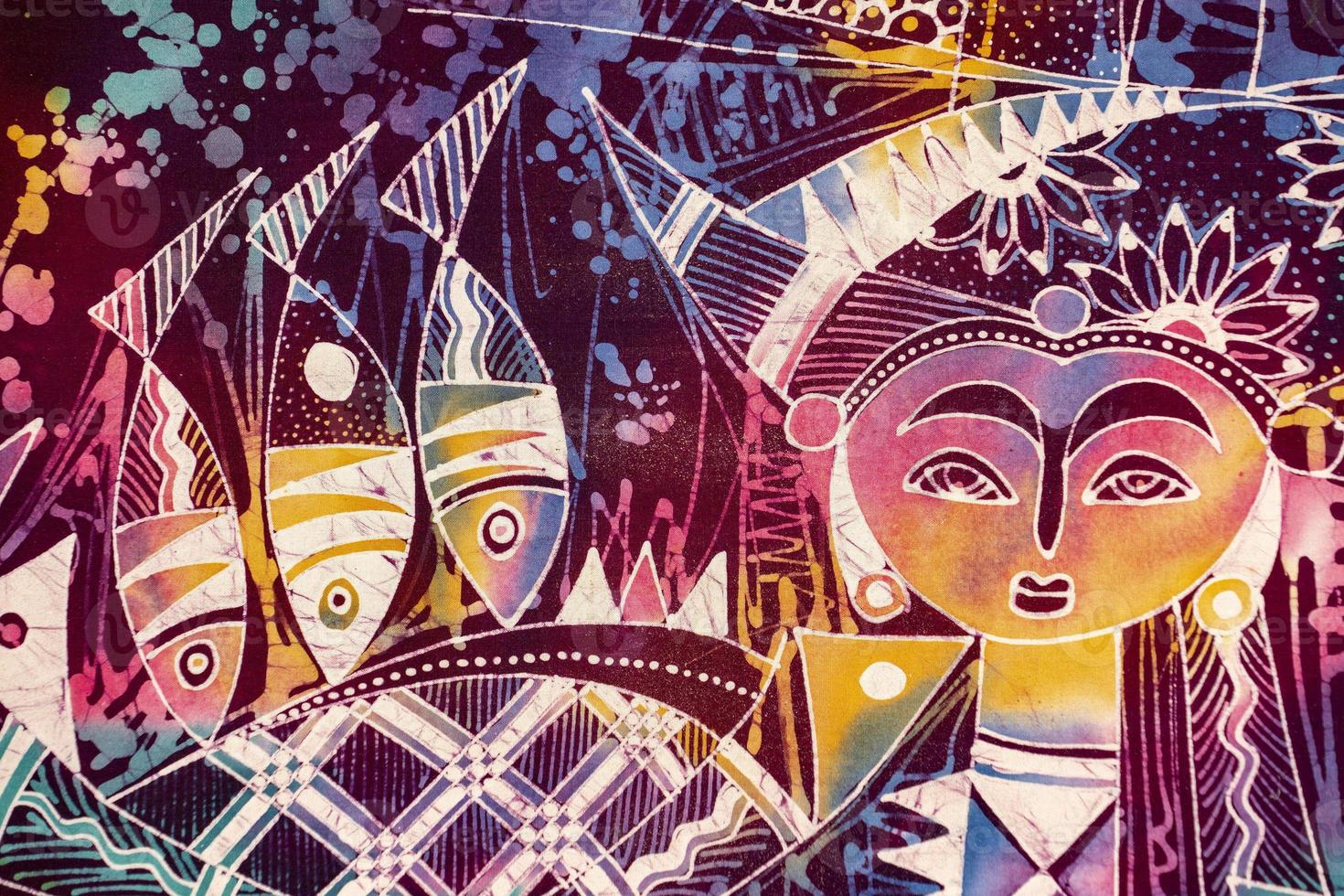 indonesian batik detail photo