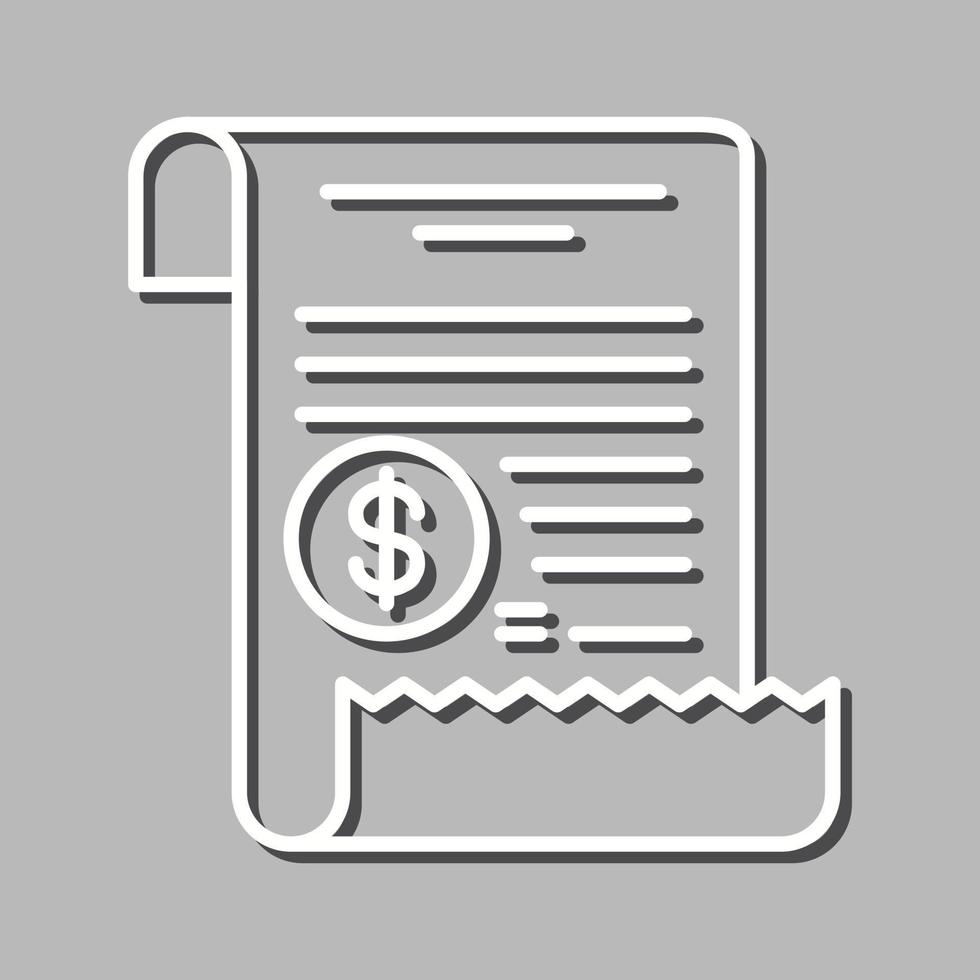 Receipt Vector Icon