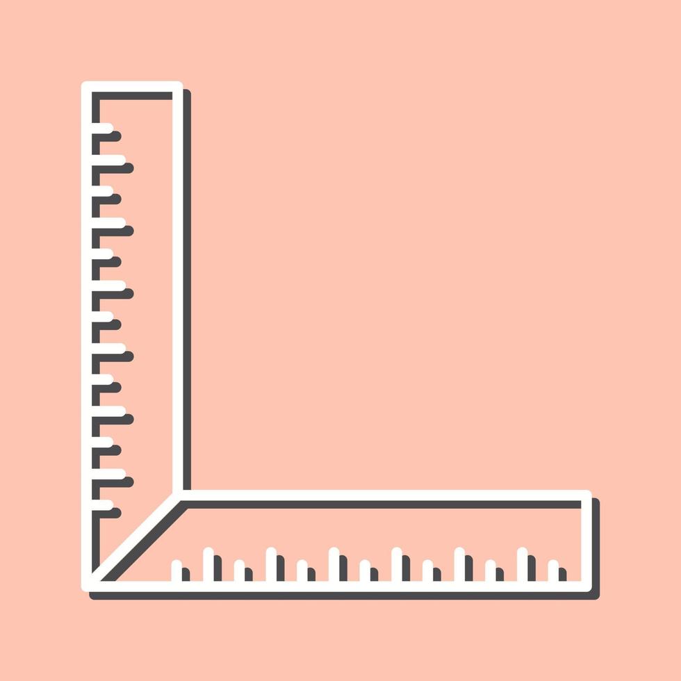 square Ruler Vector Icon