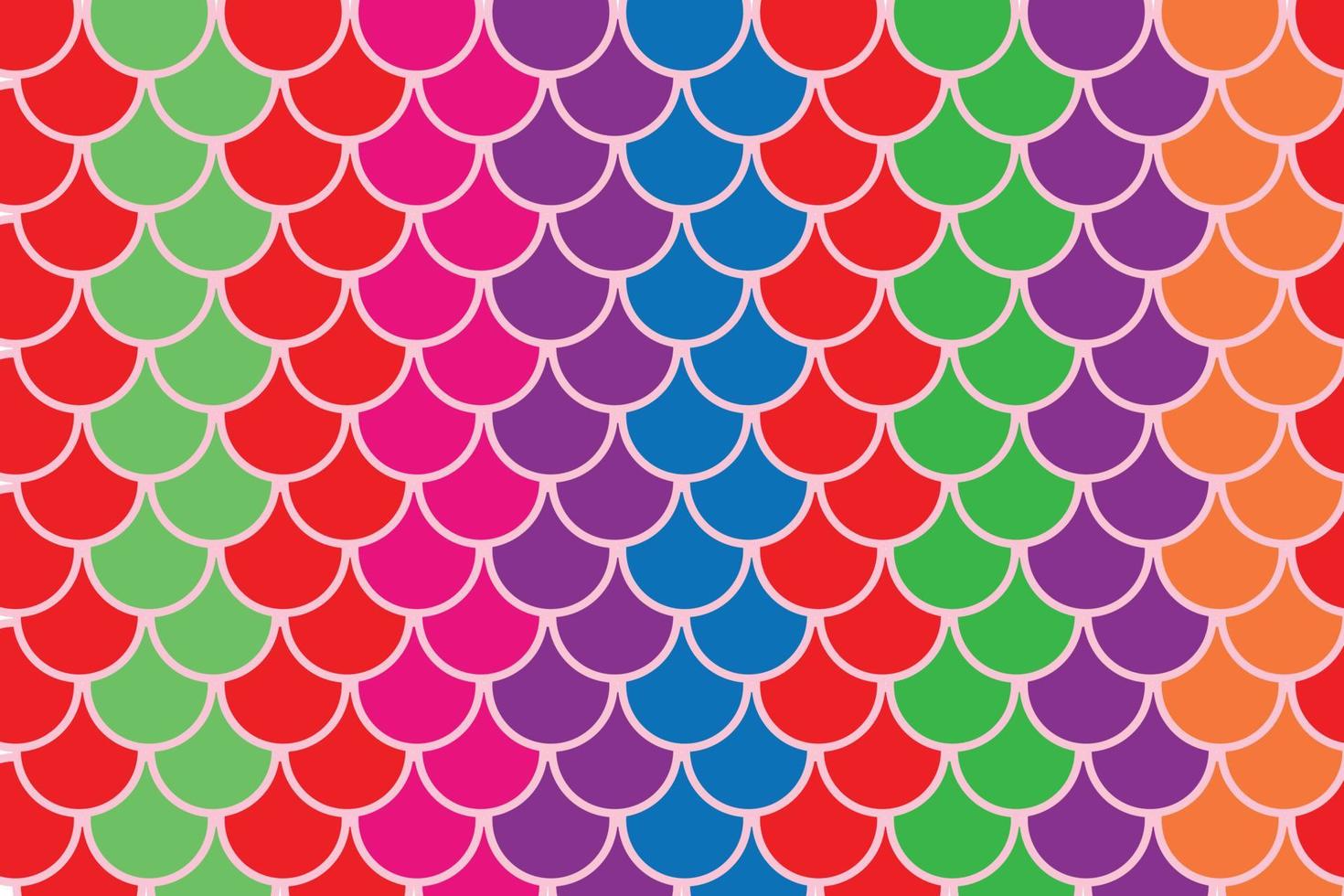 simple fish scale coloring pattern texture. vector