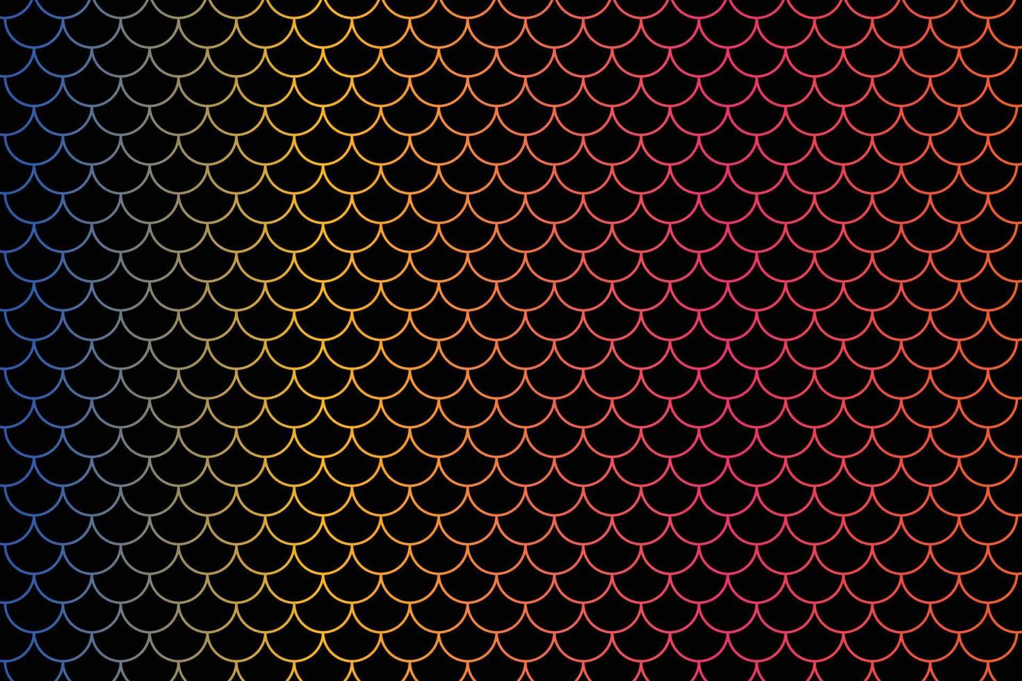 simple fish scale seamless gradient pattern. vector
