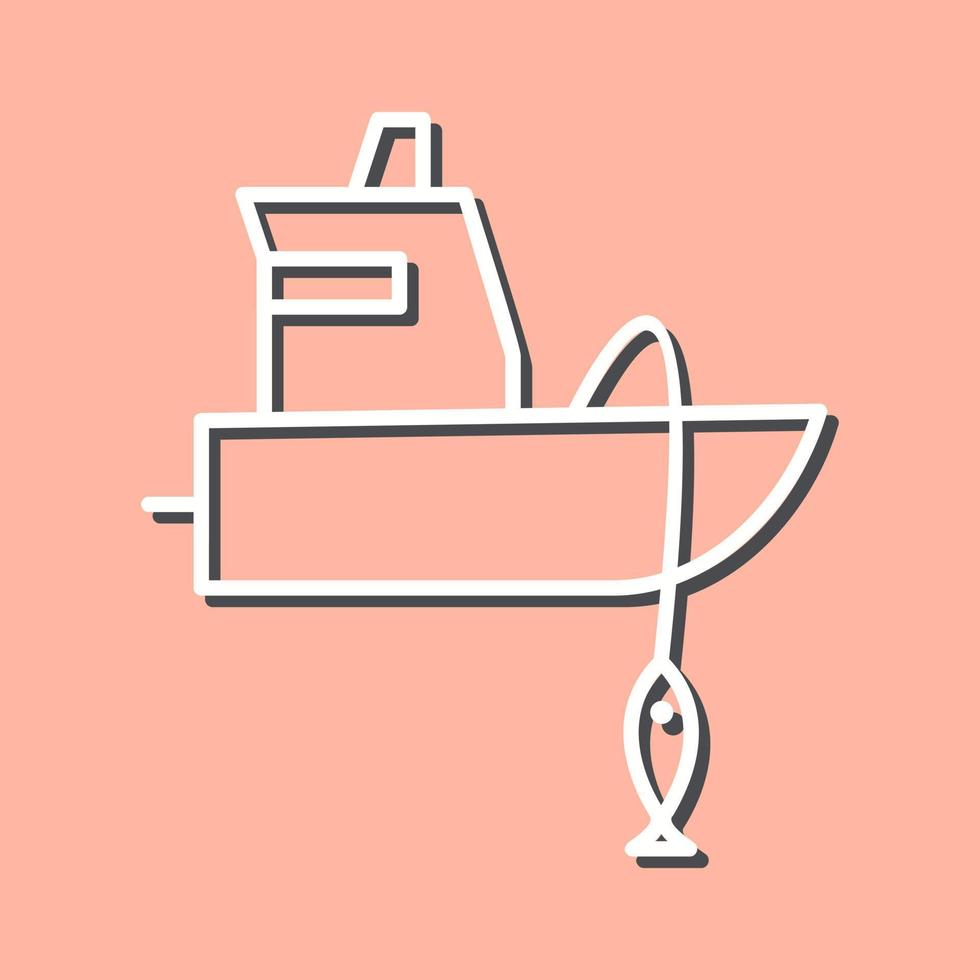 Fishing Boat Vector Icon