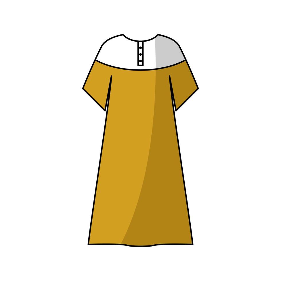 Illustration of typical Muslim men's clothes from Arabia vector