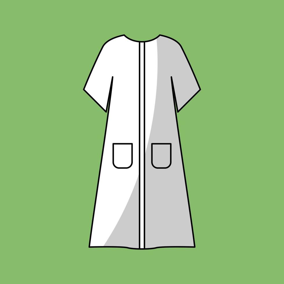 Illustration of typical Muslim men's clothes from Arabia vector