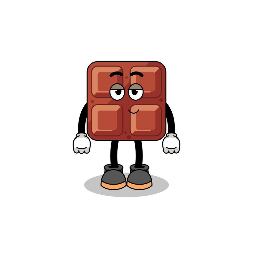 chocolate bar cartoon couple with shy pose vector