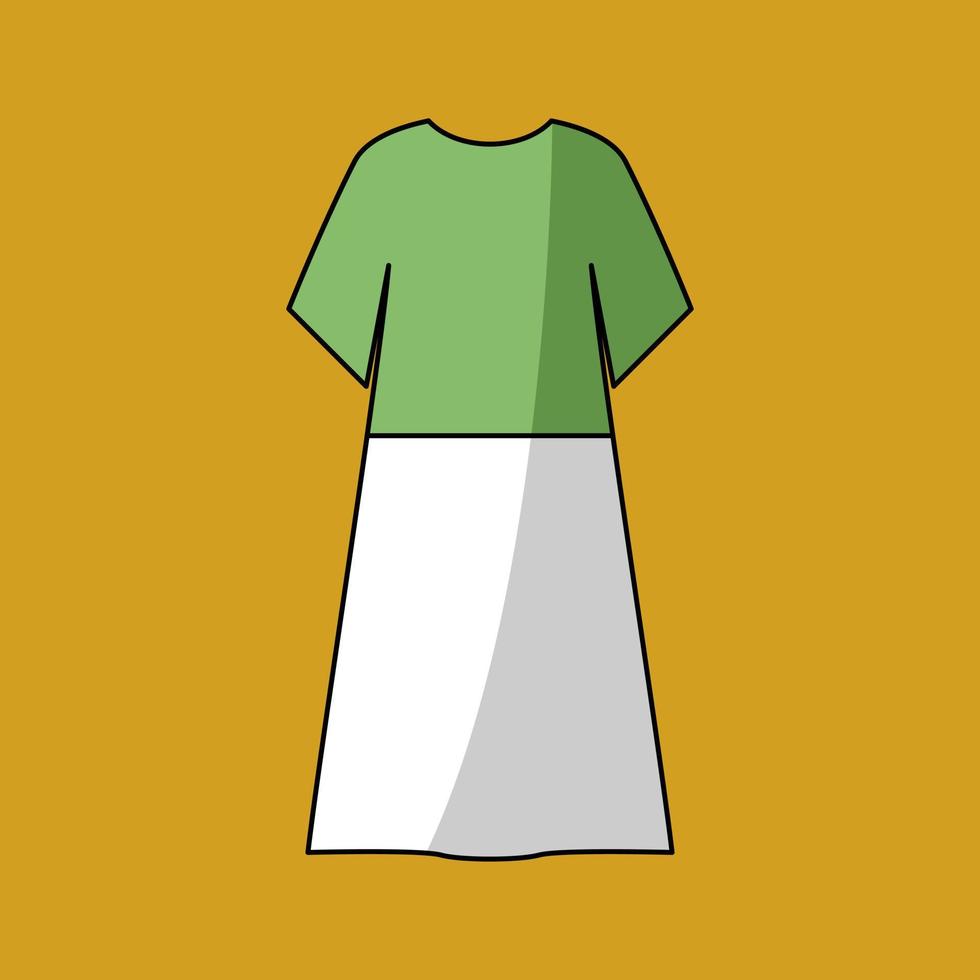 Illustration of typical Muslim men's clothes from Arabia vector