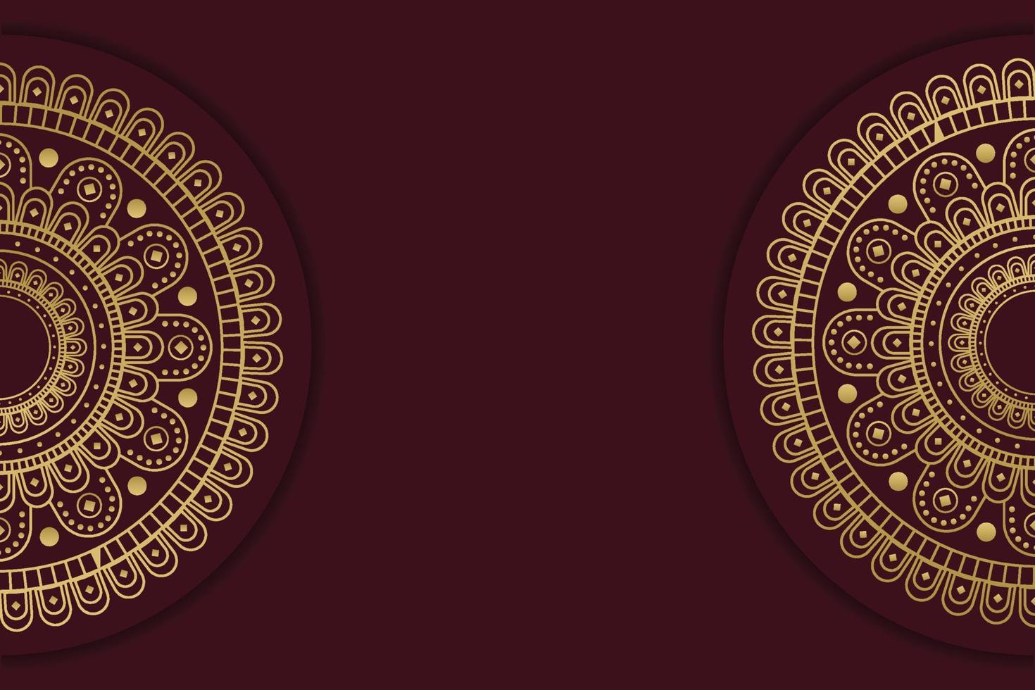 Luxury mandala background with golden Arabic pattern Islamic style. vector