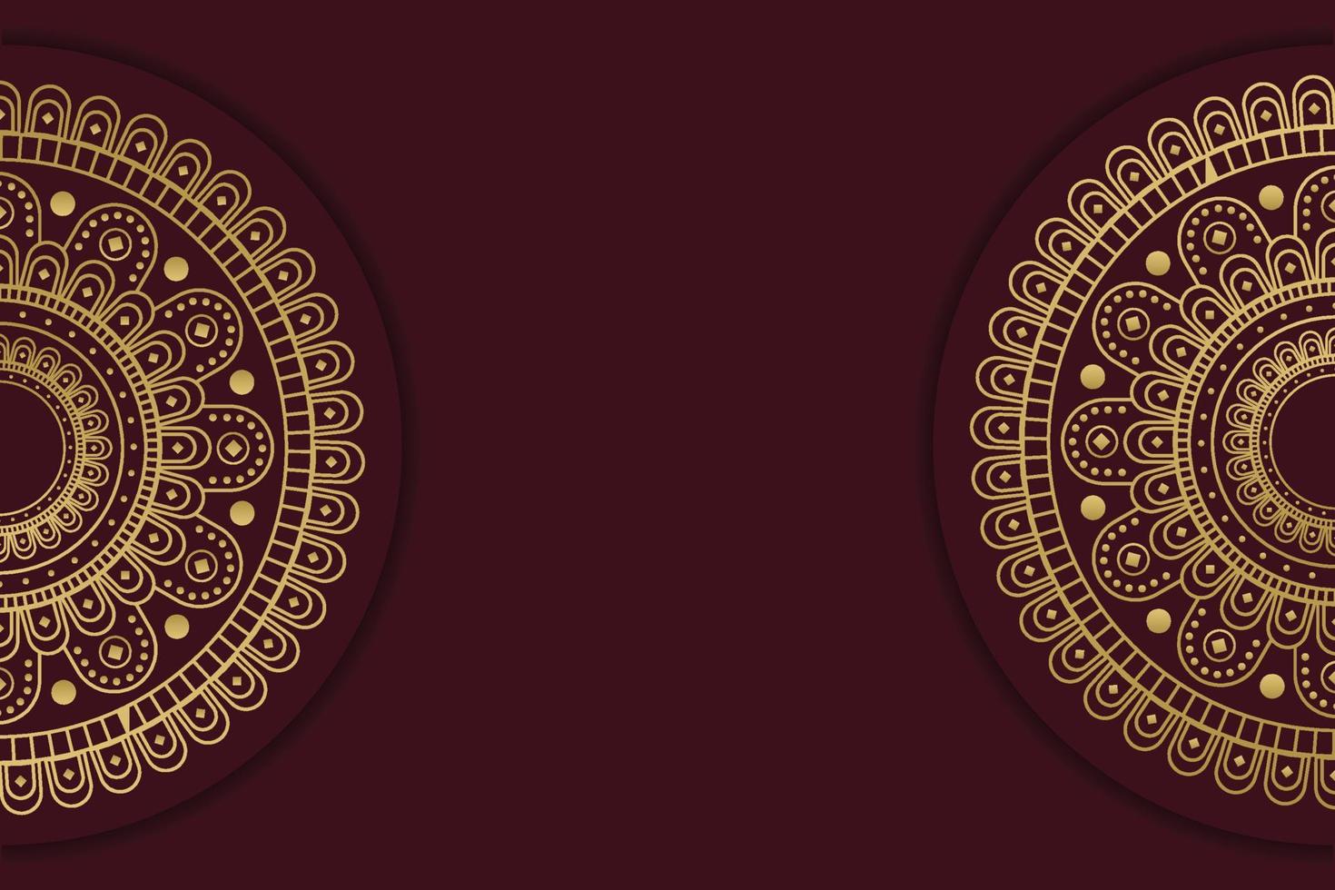 Luxury mandala background with golden Arabic pattern Islamic style. vector