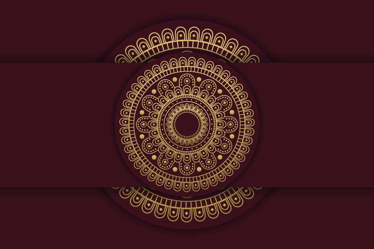Luxury mandala background with golden Arabic pattern Islamic style. vector
