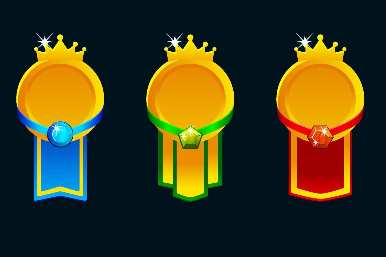 Awards badge template. Level up icon.Element for mobile game or web apps. Modern graphical 2D element for UI and GUI. vector