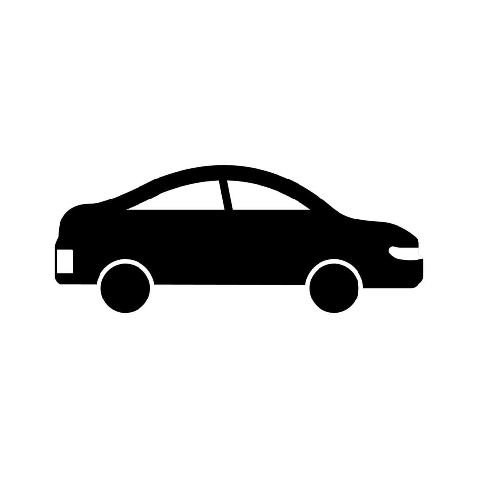 Sport car vector icon design on white background suitable for traffic sign, locomotive, automotive and public transportation symbol. Icon Vector