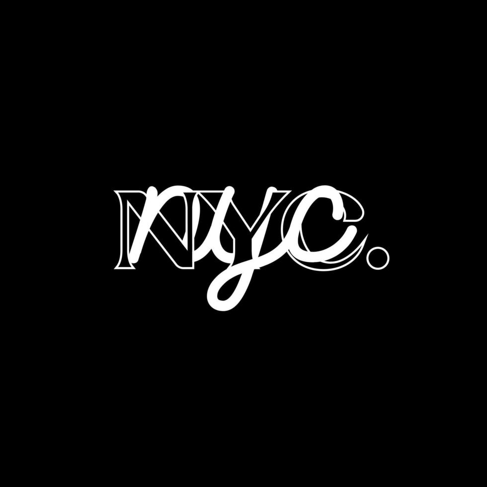 Vector nyc typography graphic design, for t-shirt prints, vector illustration