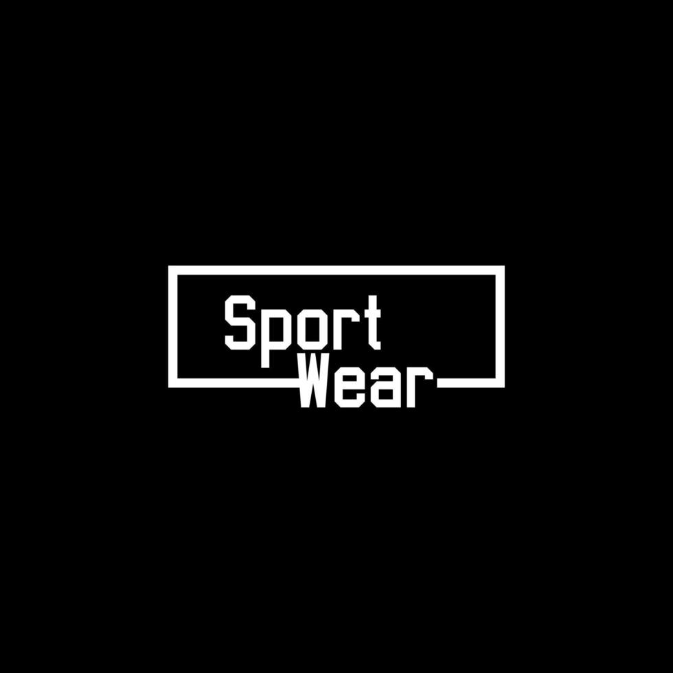 sport wear vector typography for t-shirt. perfect for simple style