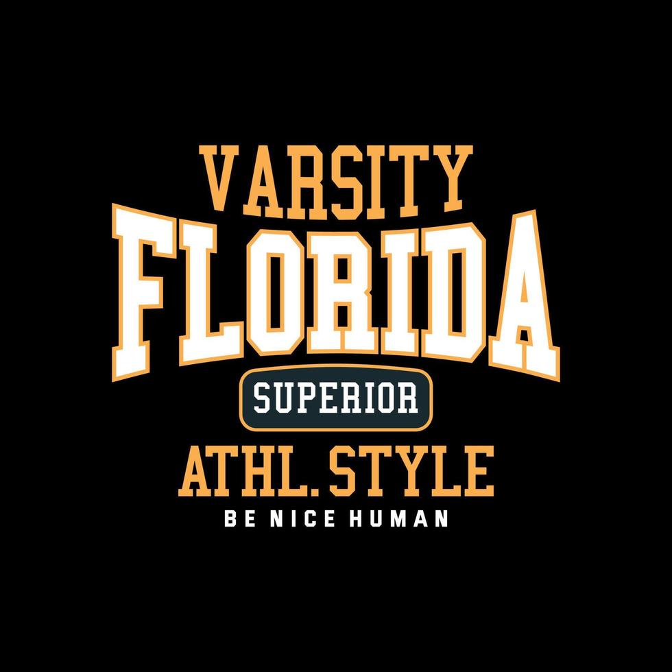 badges varsity florida vector typography for t-shirt. perfect for simple style