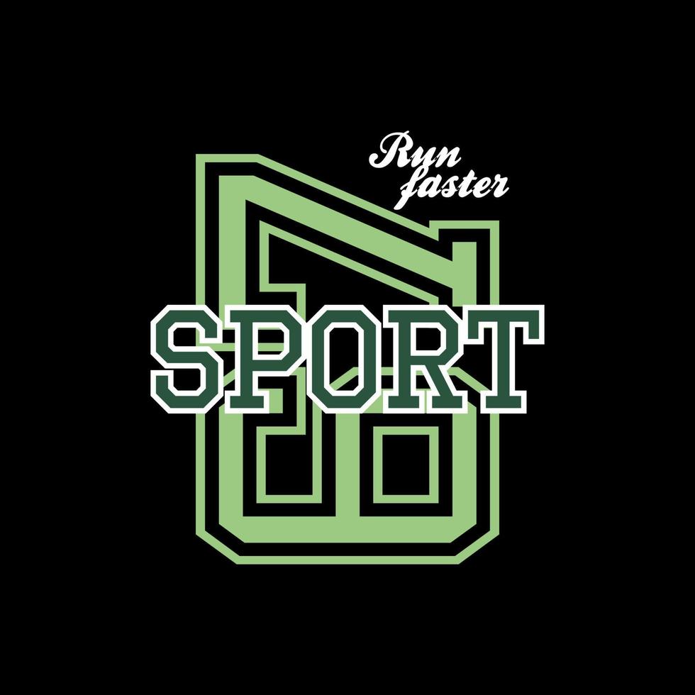 sport vector typography for t-shirt. perfect for simple style